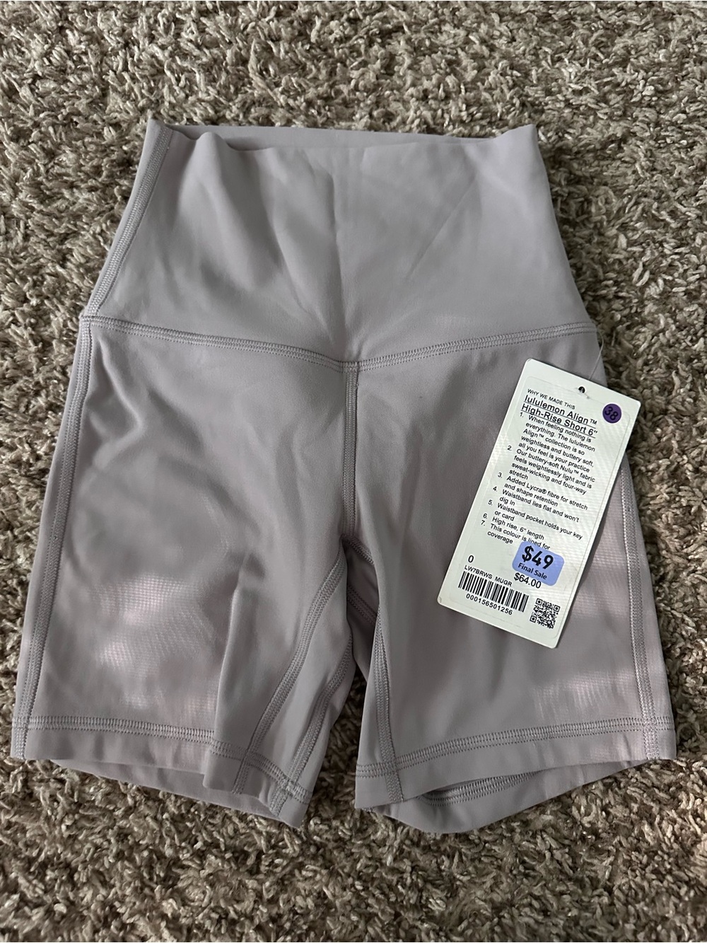 lululemon athletica High-Rise Bike Shorts — Dusty Mauve